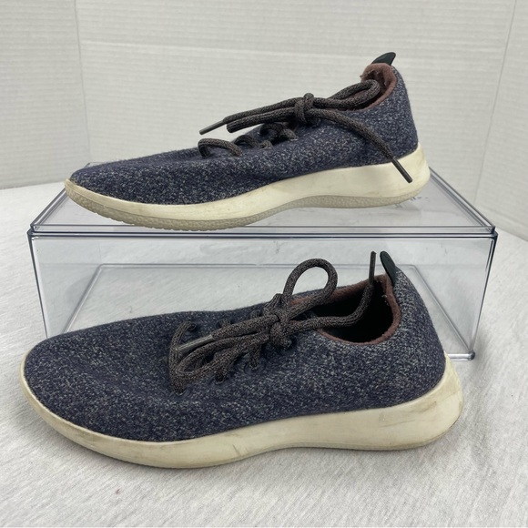 Allbirds Wool Runner Sneaker Shoes Navy Gray Lace Up Womens Size 7 - Picture 13 of 13